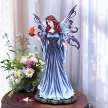 Load image into Gallery viewer, 37cm Fantasy Fairy Figurine - Gothic Fairy Statue, Resin Collectible, Enchanted Home Decor