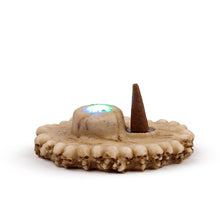 Laden Sie das Bild in den Galerie-Viewer, Hooded Grim Reaper Incense Burner | Spooky Gothic Decor | LED Skull Base Ashcatcher