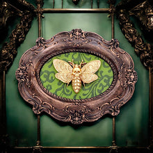 Load image into Gallery viewer, Gothic Moth Wall Plaque Baroque Style Home Decor Ornate Ornament Gift