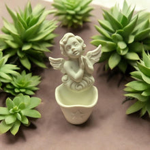 Load image into Gallery viewer, Angel Water Font – Handcrafted Resin Wall Decor – Sacred Religious Decoration for Home or Church