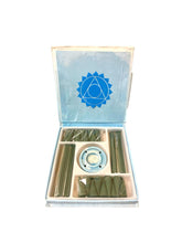 Load image into Gallery viewer, Seven Chakras Mini Incense Gift Set with Holder - Bamboo Sticks & Cones, Chakra Healing Aromatherapy, Throat.