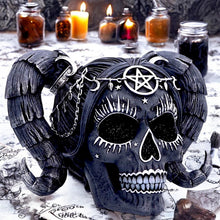 Load image into Gallery viewer, Gothic Baphomet Doll Skull Ornament Alchemy Fantasy Figurine Wiccan Pentagram Statue