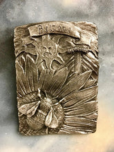 Load image into Gallery viewer, Silver Effect Beltane Honey Bee Sabbat Wall Plaque Pagan Wiccan Sculpture Ornament-OsirisTradingUK