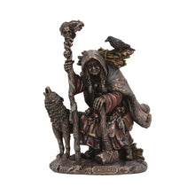 Load image into Gallery viewer, Cailleach Celtic Goddess Bronze Figurine Winter Goddess Statue Gothic Ornament