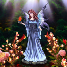 Load image into Gallery viewer, 37cm Fantasy Fairy Figurine - Gothic Fairy Statue, Resin Collectible, Enchanted Home Decor