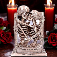 Laden Sie das Bild in den Galerie-Viewer, Gothic Skeleton Lovers Ornament Tarot Figurine Halloween fantasy art Decor