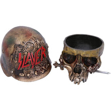 Laden Sie das Bild in den Galerie-Viewer, Official Slayer Skull Trinket Box | Eagle Helmet Logo Design | Gothic Resin Collectible 17.5cm