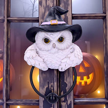 Load image into Gallery viewer, Enchanted Snowy Owl Door Knocker Witchcraft Pagan Mystical Home Ornament