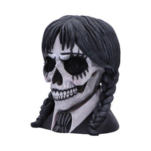 Laden Sie das Bild in den Galerie-Viewer, Dark Gothic School Girl Skull Figurine Alternative Home Decor Collectible Halloween Horror
