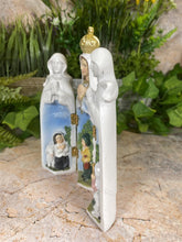 Load image into Gallery viewer, Exquisite Our Lady of Fatima Triptych Handcrafted Resin Masterpiece