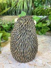 Laden Sie das Bild in den Galerie-Viewer, Whimsical Hedgehog Garden Ornament Handmade Resin Figurine Home Decor-OsirisTradingUK