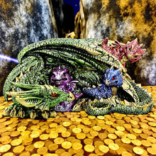 Load image into Gallery viewer, Fantasy Dragon Figurine Hatchling Ornament Gothic Mythical Creature Statue Art