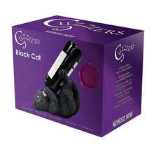 Laden Sie das Bild in den Galerie-Viewer, Gothic Cat Guzzler Wine Holder Figurine Halloween Decor Quirky Ornament Gift