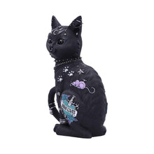 Load image into Gallery viewer, Nine Lives Gothic Cat Figurine – 22cm Collectible Resin Decor with Celestial Symbols,