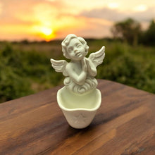 Load image into Gallery viewer, Angel Water Font – Handcrafted Resin Wall Decor – Sacred Religious Decoration for Home or Church