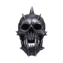 Laden Sie das Bild in den Galerie-Viewer, Gothic Spiked Demon Skull Figurine Fanged Horror Decor Halloween Scary Statue