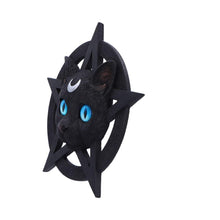 Load image into Gallery viewer, Feline Worship Cat Pentagram Wall Plaque 25.5cm