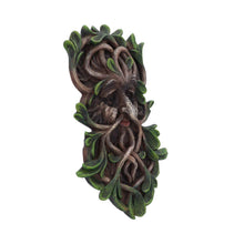 Laden Sie das Bild in den Galerie-Viewer, Mystical Forest Green Man Guardian Tree Spirit Wall Plaque Wiccan Pagan Art