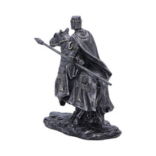 Load image into Gallery viewer, Crusader Templar Warrior Statue Horseback Knight Figurine Medieval Ornament
