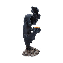 Laden Sie das Bild in den Galerie-Viewer, Dark Reaper Candle Stand Gothic Horror Skull Pile Sculpture Halloween Decor