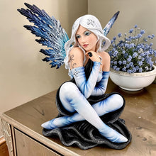 Load image into Gallery viewer, Winter Fairy Statue Figurine Ice Angel Sculpture Fantasy Gothic Ornament 25cm