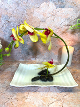 Laden Sie das Bild in den Galerie-Viewer, Artificial Orchids | Life-Like Floral Arrangement | Elegant Home Decor | Maintenance-Free Flowers | White Ceramic Display | 28x23 cm |-OsirisTradingUK