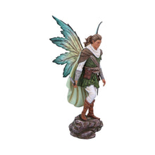 Load image into Gallery viewer, Enchanting Forest Elf Warrior Figurine Male Fairy Statue with Swords & Majestic Wings