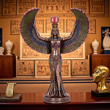 Load image into Gallery viewer, Isis Goddess Figurine Egyptian Magic Wisdom Motherhood Statue Winged decor