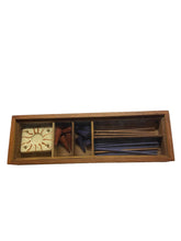 Load image into Gallery viewer, Incense Gift Set - Sandalwood & Lavender Cones & Sticks with Ceramic Holder in Wooden Box - Aromatherapy Meditation Gift