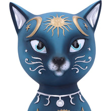 Load image into Gallery viewer, Mystical Celestial Cat Statue Moon Phase Kitty Figurine Astrology Inspired Decor