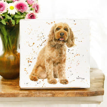 Load image into Gallery viewer, Carta Cockapoo Ceramic Art Tile by Bree Merryn - 20x20cm Ready to Hang | Unique Dog Lover Gift