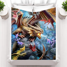 Load image into Gallery viewer, Gothic Anne Stokes Dragon Clan Blanket Large Fantasy Art Throw for Home Decor