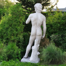 Load image into Gallery viewer, Michelangelo’s David 109cm Stone-Effect Statue - Elegant Garden Ornament