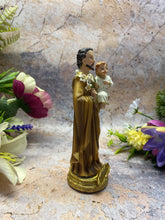 Load image into Gallery viewer, Saint Joseph with Child Jesus Resin Statue, Spiritual Catholic Decor, Fatherly Devotion-OsirisTradingUK