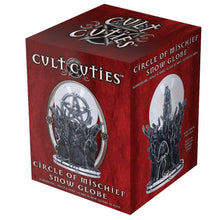 Load image into Gallery viewer, Cult Cuties Snow Globe Gothic Cat Witch Pentagram Occult Ornament Collectibles
