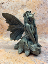 Load image into Gallery viewer, Whimsical Dreaming Fairy Statue, Handcrafted Resin, 18cm – Ethereal Figurine for Enchanting Home Aesthetics