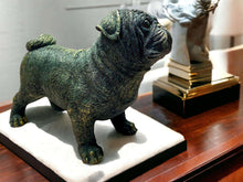 Load image into Gallery viewer, Adorable Pug Dog Statue in Resin, 16cm – Lifelike Pet Sculpture for Home Decor, Perfect Gift for Dog Enthusiasts