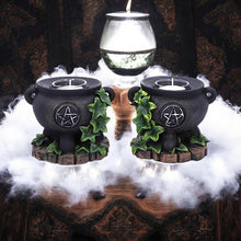 Load image into Gallery viewer, Set of 2 Ivy Cauldron Candle Holders 11cm | Witchcraft Tealight Decor-Wiccan