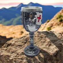 Charger l'image dans la galerie, Medieval Templar Knight Chalice – Crusader Wine Goblet – Gothic Decor Drinkware