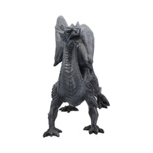 Laden Sie das Bild in den Galerie-Viewer, Dragon Watcher Obsidian Statue Dark Fantasy Decor Gothic Collectible Figurine Art
