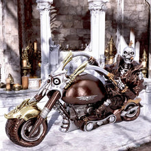 Load image into Gallery viewer, Steampunk Skeleton Motorbike Figurine Gothic Rider Statue Fantasy Horror Ornament