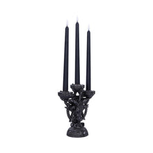 Load image into Gallery viewer, Baphomet's Radiance Candelabra 46cm with LED Candles | Gothic Occult Home Decor Nemesis Now Design