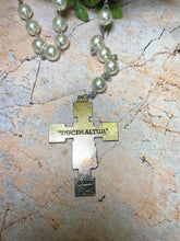 Load image into Gallery viewer, Pearl-Like Beads Prayer Rosary Fatima Medal Jesus Christ Cross Spiritual Devotion, Religious Jewelry-OsirisTradingUK