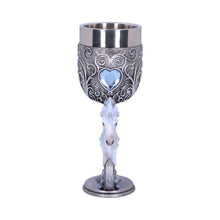 Load image into Gallery viewer, Enchanted Hearts Unicorn Goblets (Set of 2) - Twin Heart Shaped Mystical Cups 18.5cm