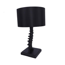 Laden Sie das Bild in den Galerie-Viewer, Gothic Vertebrae Table Lamp Spine Light with Shade Halloween Horror Decor