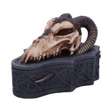 Laden Sie das Bild in den Galerie-Viewer, Fantasy Gothic Dragon Skull Box Monte Moore Design Collectible Trinket Storage