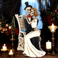 Load image into Gallery viewer, Gothic Bride & Groom Wedding Figurine | Eternal Love Skeleton Couple Ornament