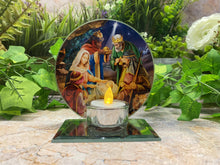 Load image into Gallery viewer, Exquisite Nativity Kings Glass Votive Light Holder Christianity Candle Holder