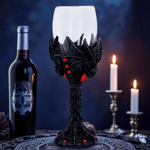 Laden Sie das Bild in den Galerie-Viewer, Dragon Goblet Gothic Fantasy Wine Glass Medieval Chalice Halloween Drinkware
