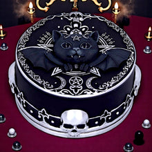 Laden Sie das Bild in den Galerie-Viewer, Gothic Malpuss Cat Trinket Box Cult Cuties Vampire Familiar Skull Occult Design